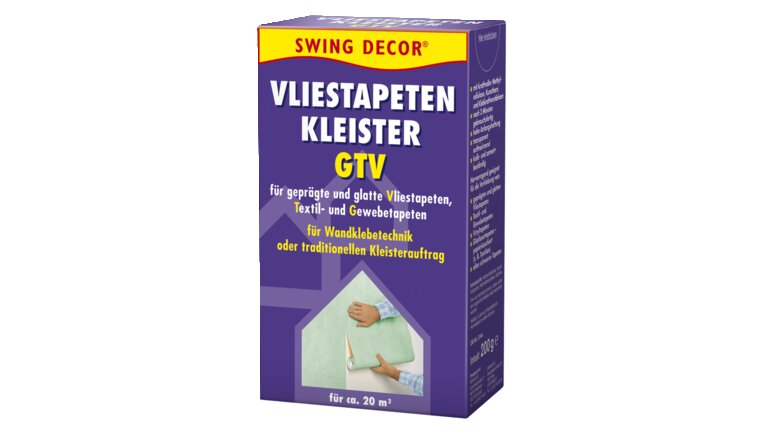 Swing Decor Vliestapeten Kleister GTV, 200 g Packung.